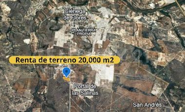 TERRENO EN RENTA EN CIENEGA DE FLORES, NUEVO LEON