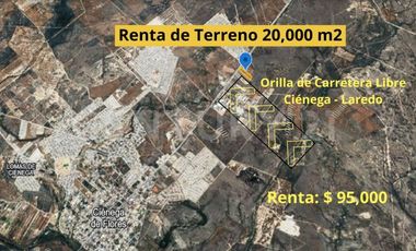 TERRENO EN RENTA EN CIENEGA DE FLORES, NUEVO LEON