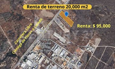 TERRENO EN RENTA EN CIENEGA DE FLORES, NUEVO LEON