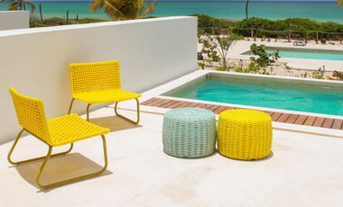 Departamento en venta frente al mar en Marina Kinuh, Telchac