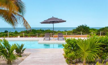 Departamento en venta frente al mar en Marina Kinuh, Telchac