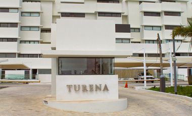 Departamento en venta frente al mar en Marina Kinuh, Telchac