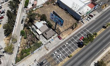 RENTA de Terreno comercial sobre periférico, frente a Sams y coppel