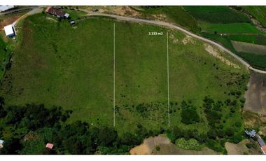 Lote derecho para la venta en El Carmen de Viboral, vereda la chapa