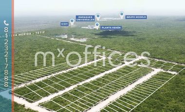 Pre-venta de Terreno  Industriales de 799 m2  Merida Yucatan