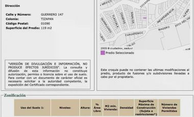 TERRENO EN VENTA EN TIZAPAN