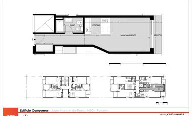 VENTA Monoambiente Juan Manuel de Rosas 1600. Barrio Martin, Rosario