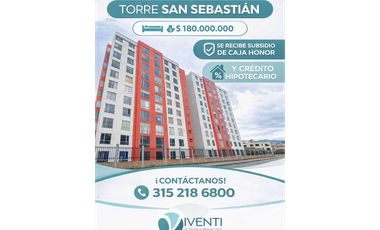 VENDO APARTAMENTO TORRE SAN SEBASTIAN NARANJA IPIALES