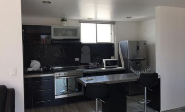 Departamento amueblado penthouse en renta tipo loft en la Noria, Puebla, Puebla.
