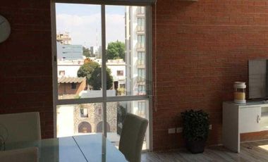 Departamento amueblado penthouse en renta tipo loft en la Noria, Puebla, Puebla.