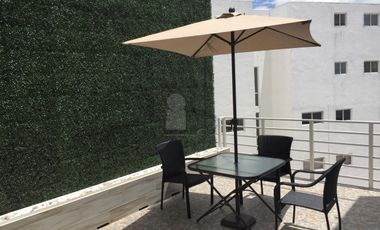 Departamento amueblado penthouse en renta tipo loft en la Noria, Puebla, Puebla.