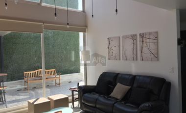 Departamento amueblado penthouse en renta tipo loft en la Noria, Puebla, Puebla.