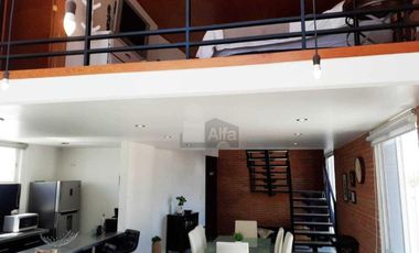 Departamento amueblado penthouse en renta tipo loft en la Noria, Puebla, Puebla.