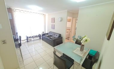 Depto 3d+1b Con Patio, Amoblado Y Estacionamiento.