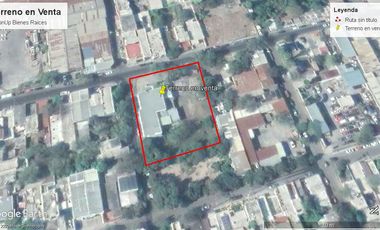 Terreno en Venta   en esquina 2000 metros Centro de San Nicolas de los Garza N.L.