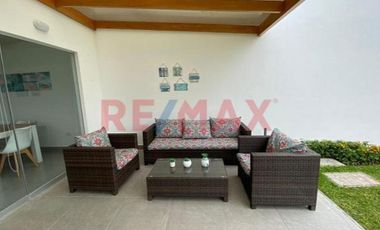 Alquilo Linda Casa De Playa Amoblada En Condominio Kentia, Km. 71 Panamericana Sur