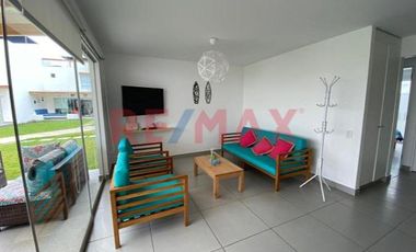 Alquilo Linda Casa De Playa Amoblada En Condominio Kentia, Km. 71 Panamericana Sur