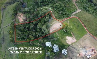 LOTE CON EXPLANACIÓN PARA CONSTRUIR EN SAN VICENTE FERRER