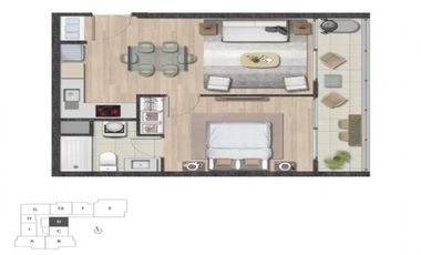 Edificio Hernando de Aguirre 1d + 1b Mod H