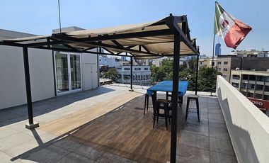 Rento Departamento tipo Loft  Sustentable en colonia Narvarte Poniente, CDMX.