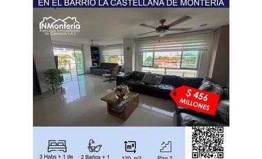 SE VENDE APARTAMENTO EN EL BARRIO LA CASTELLANA DE MONTERIA.