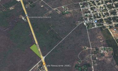 Renta de Terreno sobre carretera Merida-Motul