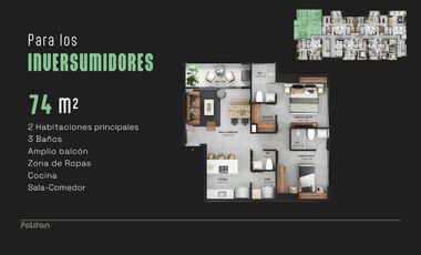 VENTA APARTAMENTO PARA INVERSION RENTA MULTIFAMILY SABANETA DESDE 53M2