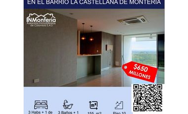 SE VENDE APARTAMENTO  EN EL BARRIO LA CASTELLANA.