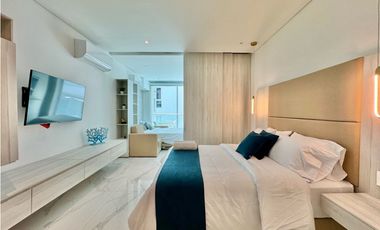 Aparta suite en venta a media cuadra de la playa Del Hotel Hilton