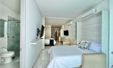 Aparta suite en venta a media cuadra de la playa Del Hotel Hilton