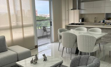 SE ALQUILA HERMOSO APARTAMENTO AMOBLADO EN EL BARRIO CIUDAD JARDIN - EDIFICIO ANKARA
