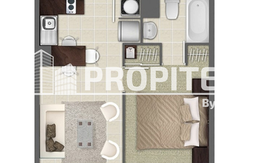 ARRIENDO OFERTA 2 MESES X 200.000 DPTO 1HAB+1BAÑ, PISO 6 ESTACION CENTRAL