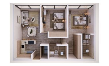 Departamento de 2 recamaras, ubicado en Dzitya Merida  Preventa junio 2028