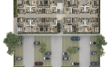 Departamento de 1 recamara, ubicado en Dzitya Merida  Preventa diciembre 2028
