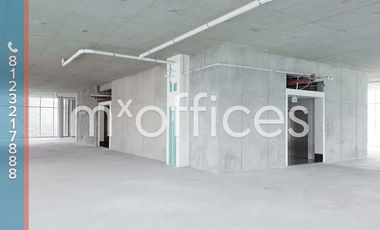 Renta oficina en obra gris de 773 m2  en Valle Oriente San Pedro Garza Garcia