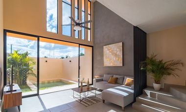 En Venta, Casa tipo villa, 1Rec, alberca y rooftop en Chelem Puerto