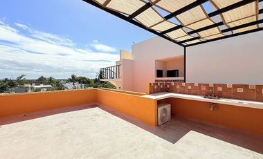 En Venta, Casa tipo villa, 1Rec, alberca y rooftop en Chelem Puerto