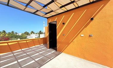 En Venta, Casa tipo villa, 1Rec, alberca y rooftop en Chelem Puerto