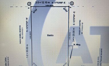 Terreno / Lote en venta de 242m2 ubicado en San Rafael