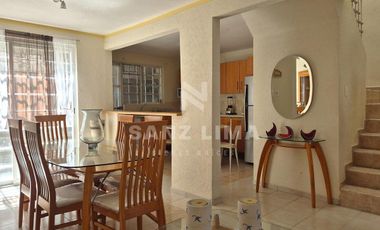 Gran Clase: Casa amueblada de 3 recamaras en fraccionamiento privado.