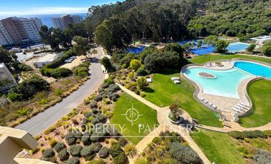 ARRIENDO AÑO CORRIDO con vista privilegiada y en uno de los mejores condominios de Papudo