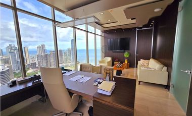 Oficina Amoblada con Vista al Mar en Avenida Balboa Torre BICSA- LWS