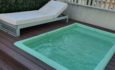 Piso Unico, 2 Dorm con Terraza y Piscina Privada.