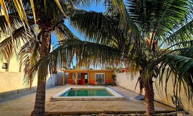 CASA EN VENTA EN CHELEM, PROGRESO, YUCATÁN a solo 50 metros del mar