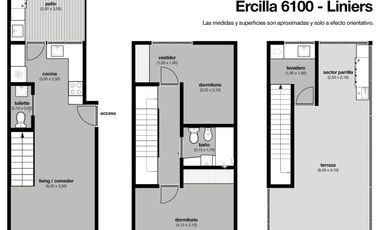 PH 3 ambientes en Liniers con quincho