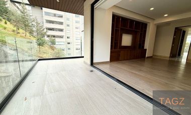 Renta moderno departamento Lomas Country Interlomas con terraza