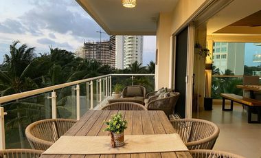 Departamento en Renta, 3 Recámaras, AMUEBLADO, Av Bonampak, Cancún Towers, Puerto Cancún