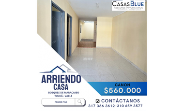 SE ARRIENDA CASA PRIMER  PISO BARRIO BOSQUES DE MARACAIBO TULU