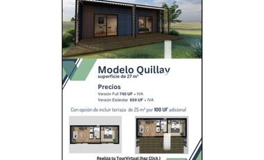 VENTA CASA TINYHOUSE MONANTI SPA / MODELO QUILLAY / 27 M2