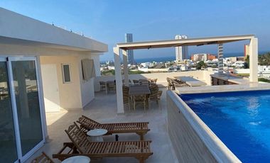 Departamento amueblado en renta Costa de oro